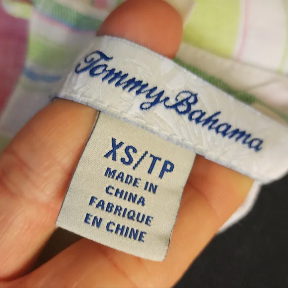 Tommy Bahama tulum light pastel striped linen shift dress sz xs - Picture 8 of 11